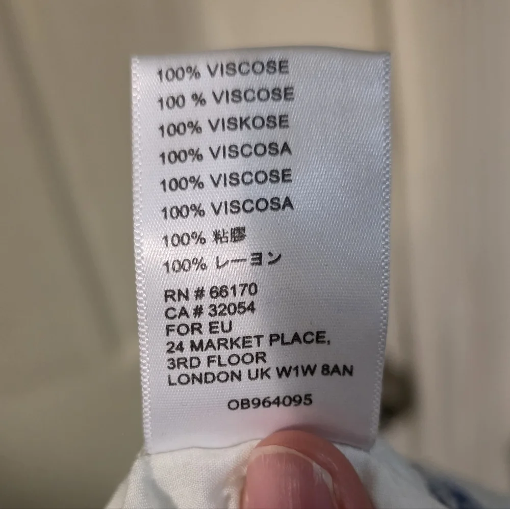 Anthropologie Blue and White Floral Clemente Off the Shoulder Romper - Picture 10 of 10